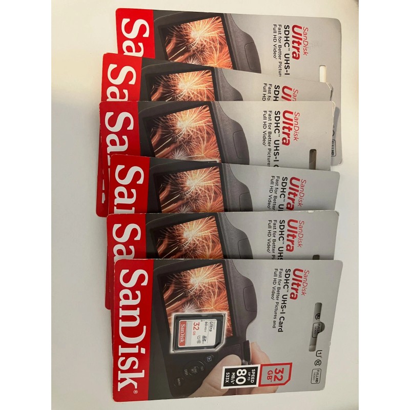 SanDisk Ultra Class10 UHS-I SD 32GB 80MB/s SDHC Memory Card