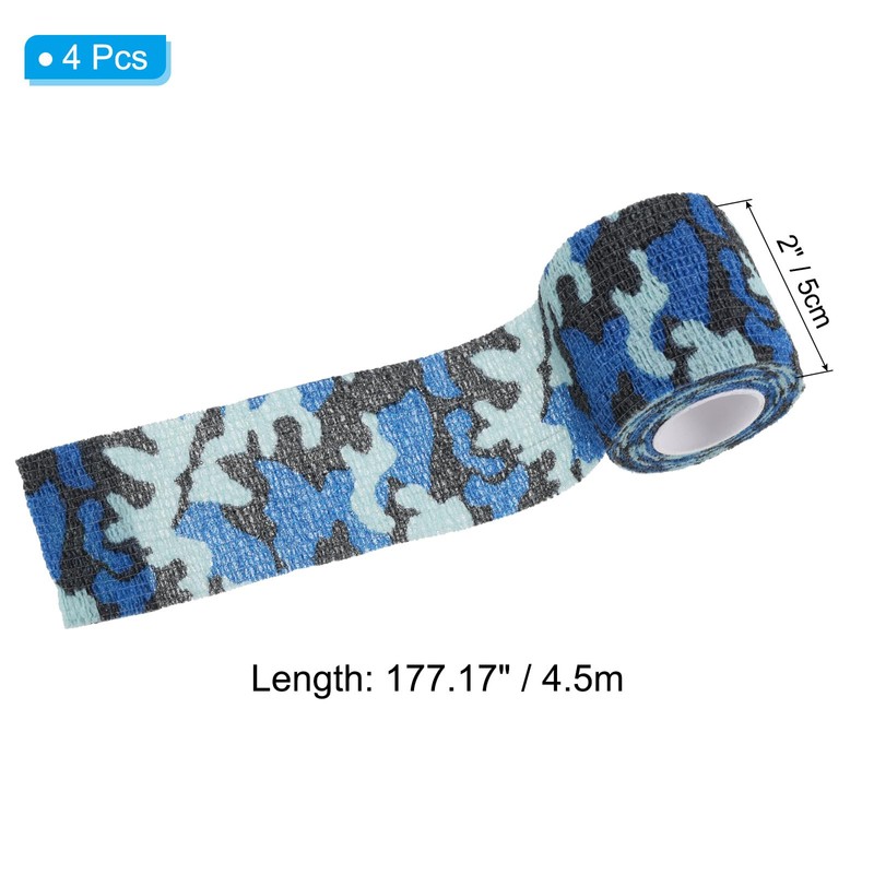 PATIKIL 2in x 14.76ft Camo Tape Wrap, 4 Rolls of