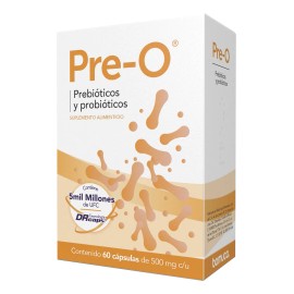 Pre-o Probióticos Y Prebióticos 60 Cápsulas Suplemento Sabor Sin Sabor