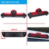 【Cool Red】18mm Lens Car License Plate Light Rear View Camera,