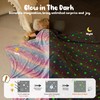 Winthome Glow in The Dark Throw Blanket for Kids Girls