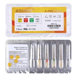 Azdent Limas Endo Rotatorias Resiproc Tipo Wave One Gold Set/4
