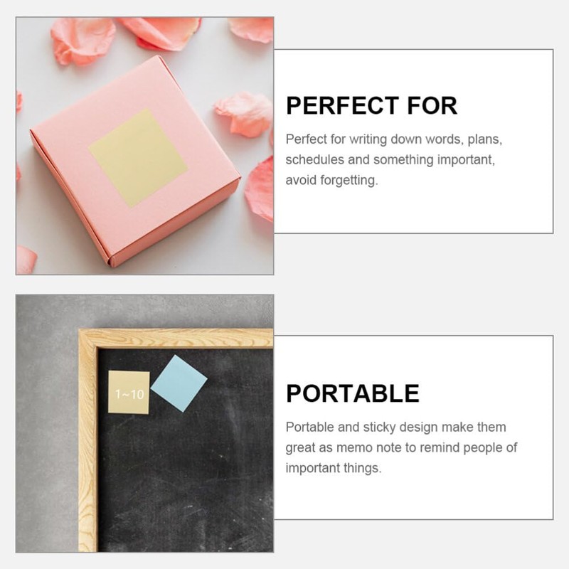 Operitacx 3 Thick Sticky Paper Students Page Markers Tear off