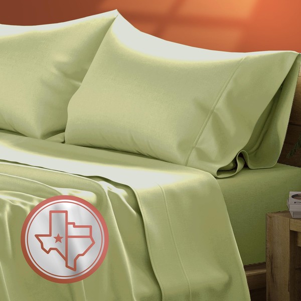 TEXAS LINEN CO. Egyptian Cotton Split King Sheet Set -