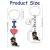 HUAAPLEGO Cute Alloy Enamel Pets Dog Keychain Puppy Key rings