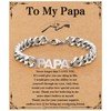 Men’s Bracelet Papa Father Day Gifts Best Papa Grandad Father’s