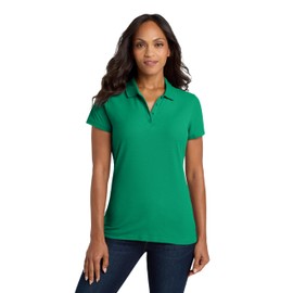 Port Authority Ladies Core Classic Pique Polo, Bright Kelly Green, Large