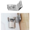 FUJIE Heavy Padlock Hasp 90 Degree Right Angle Door Clasp