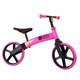 Yvolution Y Velo Senior Balance Bike Trainging Bicycle 12" No Pedal Push Bicycle for Kids Ages 3-5 Years Old (Pink)