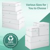 Eupako 10x7x5-Small-Shipping-Boxes-30-Pack-White-Corrugated-Box-Mailers, Cardboard Boxes for Packaging Small Business, Mailing |