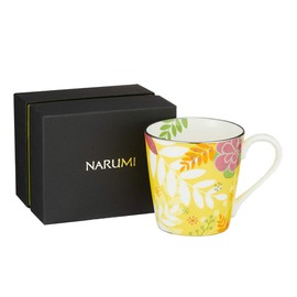 NARUMI(ナルミ) マグカップ フローラルパラダイス 290cc イエロー 花柄 華やか かわいい おしゃれ カラフルなデザイン プレゼント ギフト箱入り 51183-2773P