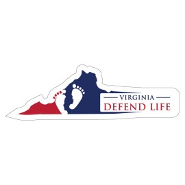 Virginia Sticker Pro-Life Sticker