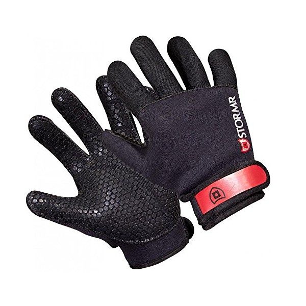 Stormr Strykr 2mm Neoprene Mens and Womens Glove - Fully Lined Micro-Fleece Gloves with Adjustable Wrist Closures - Ideal for Ice Fishing, Winter Conditions, and Foul Weather, XS