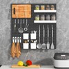 VEOFEMLEA Pegboard Combination Kit, 4 Peg Boards Black Pegboard for