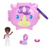 Mattel Polly Pocket Pet Connects - Unicorn Micro Playset -
