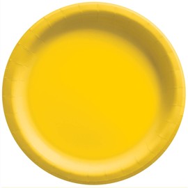 Yellow Sunshine Disposable Paper Plates - 6.75', 20 Count - Perfect for Birthdays, Weddings, Baby Showers | Amscan
