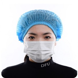 Disposable Non-Woven Sanitary Hair Cap 100 Count White