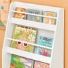 SoBuy Librería Infantil, Estante con Barandilla, 58*18*81cm (LFA), Blanco