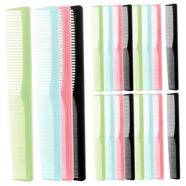 IWOWHERO 20 Pack Hair Stylist Combs Set Wide Fine Tooth Detangle Hair Combs for Men Women Hairdressers
