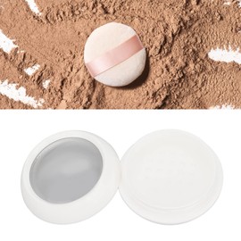 Makeup Powder Container Empty Loose Powder Box Refillable Prevent Leaks Convenient Portable with Strainer for Adults