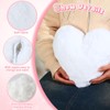 Marsui 2 Pcs Fluffy Heart Pillow Heart Shaped Pillow Plush
