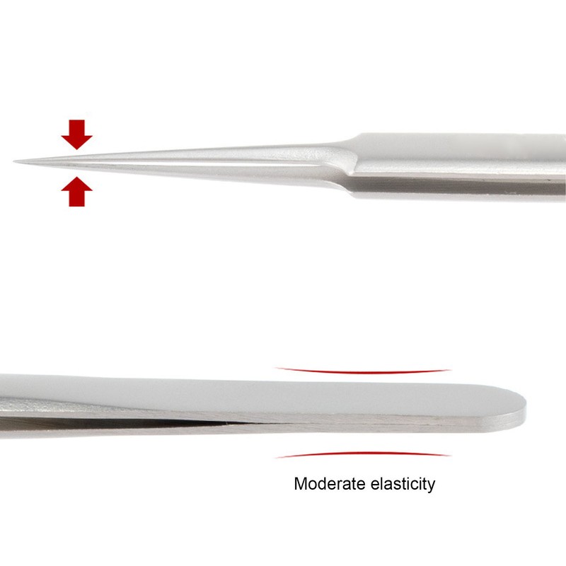 Acne Clip Extractor Blackhead Removal Stainless Steel Pointed Tip Tweezers