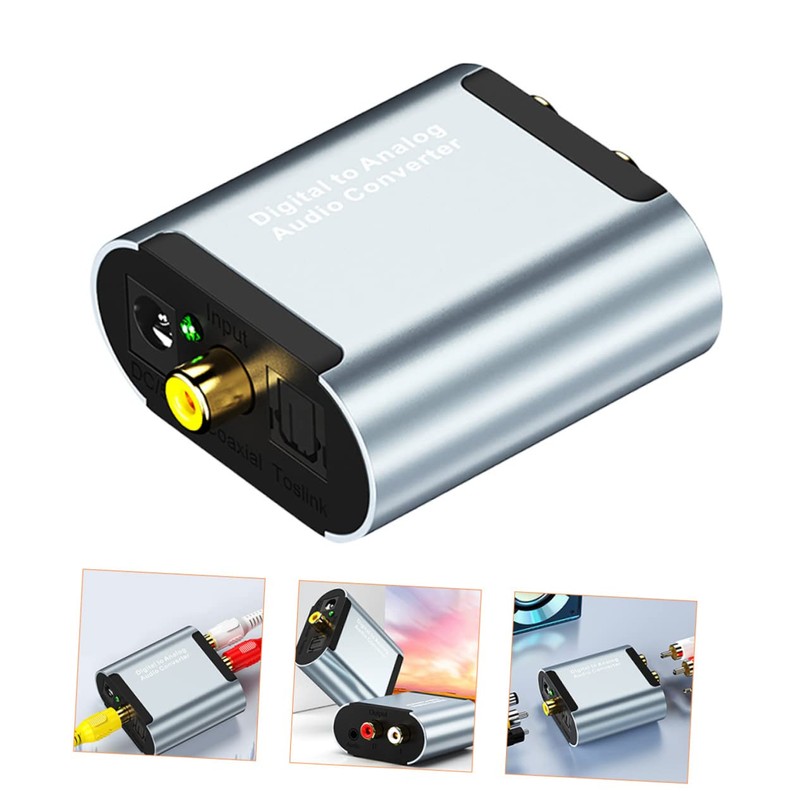 TEHAUX Optical Digital Audio Converter Analog Audio Converter Output to