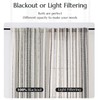 jinchan Linen Blend Boho Curtains for Living Room, 96 Inch