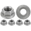 Nuts made of stainless steel with serrated edge M6 |