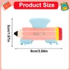 Aprince Acetate Pencil Hair Clips for Teachers&Students, Cute Red Claw