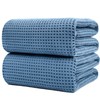 Polyte Sábana de Baño XL Microfibra Waffle 430 gsm, Set,