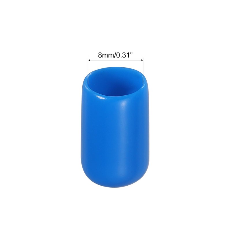 MECCANIXITY 50pcs Rubber End Caps Cover 5/16 Inch Vinyl Screw