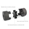 1/2" to 7/8" L075 Flexible 3-Piece L-Jaw Coupling Set &