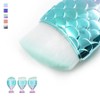 Travel foundation makeup brush eyeshadow purple blue-purple bristles / 여행용 파운데이션 메이크업 브러쉬 아이섀도우 퍼플블루-퍼플털