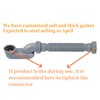 Low Profile Shower Drain 1 1/2 Flexible P Trap Kit