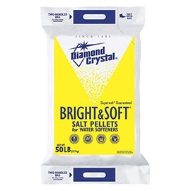 Diamond Crystal 50 lb. Water Softener Salt, Bright & Soft Series, Pellets, 99.8% Purity (Оne Расk)