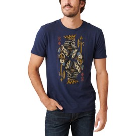 Lucky Brand Men's King of Diamonds Tee, American Navy, Large
