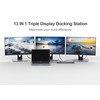 13-in-1 Triple Display USB C Docking Station with Dual 4K