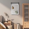 COGOOD Farmhouse Barn Door Mirror - 26" X 17" Rustic