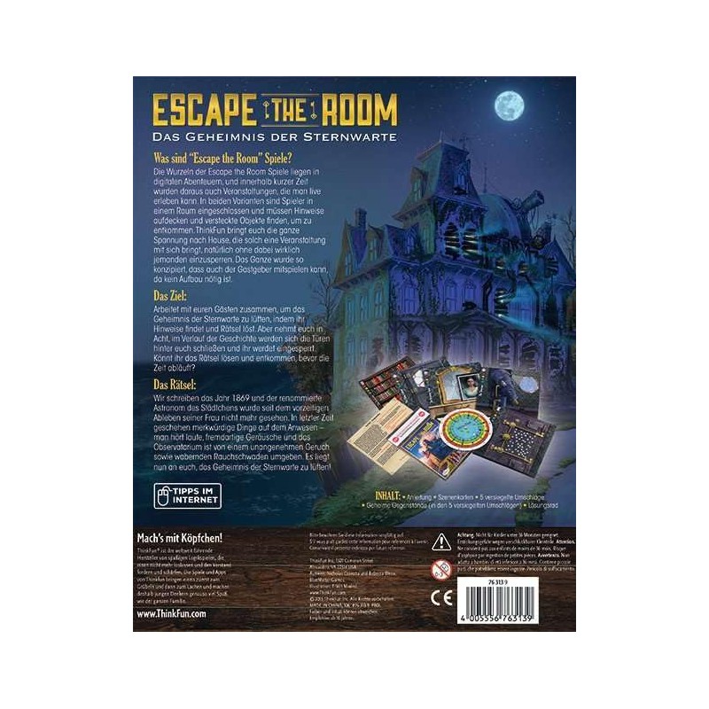 ThinkFun 76313 - Escape the Room - Das Geheimnis der