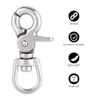 Whirling Snap Hooks, Stainless Steel Spring Eye Snaps Durable Trigger