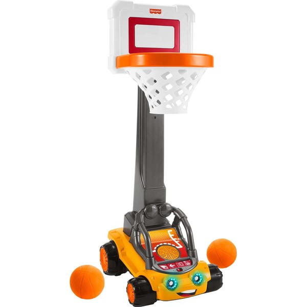 Fisher-Price Electronic Basketball Toy B.B. Hoopster Motorized Hoop With Lights Sounds & Game Play For Preschool Kids Ages 3+ Years