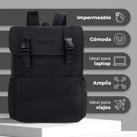 Mochila Impermeable Azul | Mochilas Escolares Ergonomicas | Mochila para Niñas y Niños con Bolsillos para Botellas | Ideal como Mochila de Viaje – Variedad de Colores | Backpack Niños