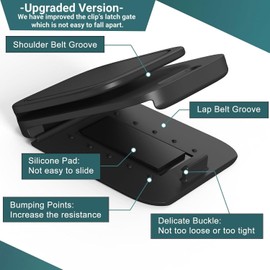 ciciglow Ajustador de Cinturón de Seguridad de Coche, 2 uds., Clips Universales para Cinturón de Seguridad de Coche para Adultos/niños, Posicionador de Correa Protectora de Hombro y