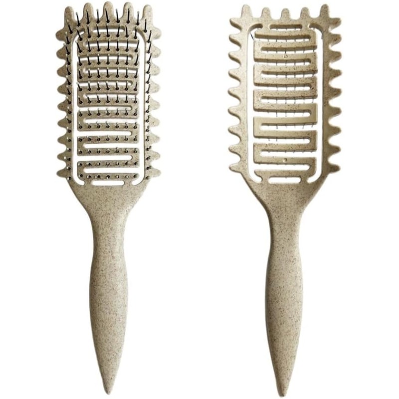 Cepillo para Cabello Rizado, Definidor de Rizos, Beige