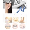 Zhang Trading White Gold Plated Peach Blossom Small Stud Earring