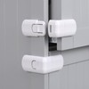 RosewineC 4 Pack Safe Cupboard Locks for Children,Baby Proof Corner