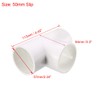 sourcing map 50mm Slip Tee PVC Pipe Fitting T-Shaped Coupling