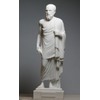 Greek Philosopher Socrates Cast Marble Statue Sculpture Figure 9.45 inches