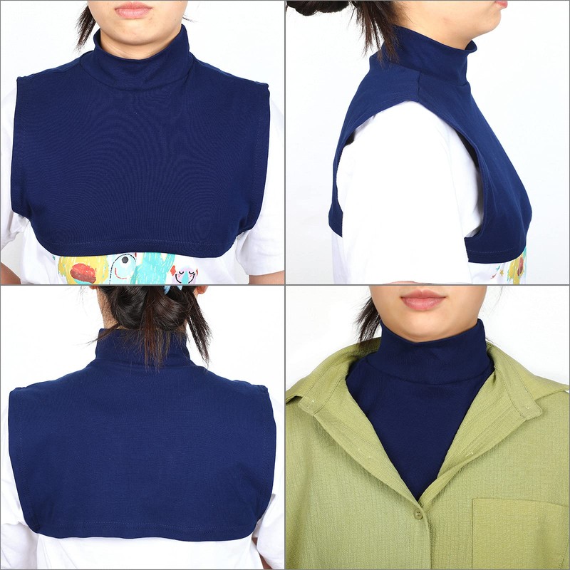 6 Pieces Fake Turtleneck Dickey Collars Half Top Mock Blouse